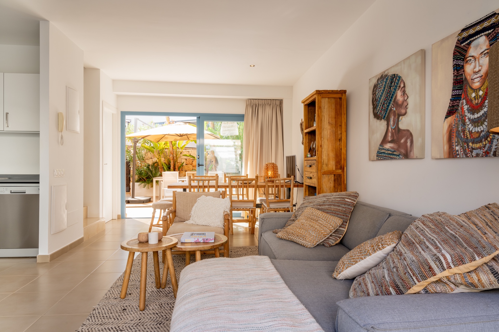 Resa Estates Ibiza sale ted koop Cala Tarida patio townhouse living 2w.JPG